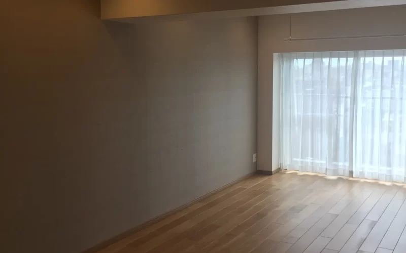 スケルトン状態からマンションリノベーションの洋室の写真