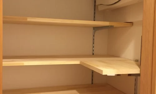 スケルトン状態からマンションリノベーションの収納の写真