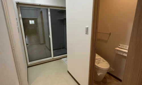 戸建てロフト増設リノベーションの廊下のAfter写真