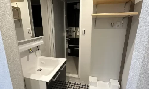 マンションリノベーションの洗面のAfter写真