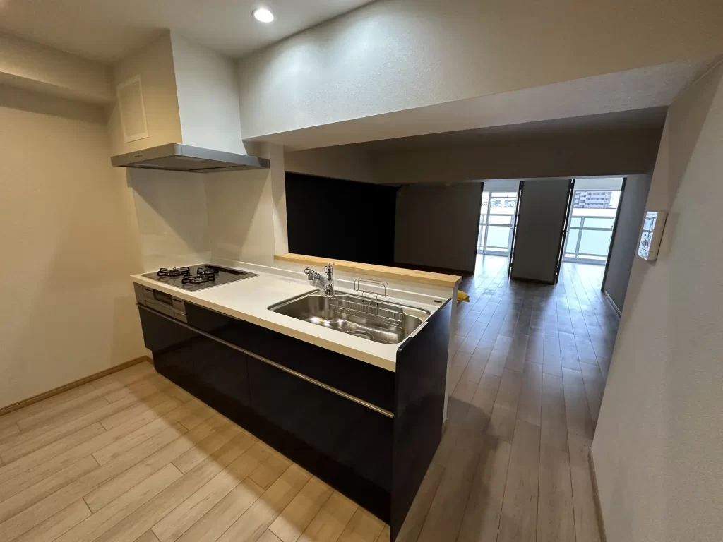 マンションリノベーションのキッチンのAfter写真