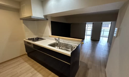 マンションリノベーションのキッチンのAfter写真