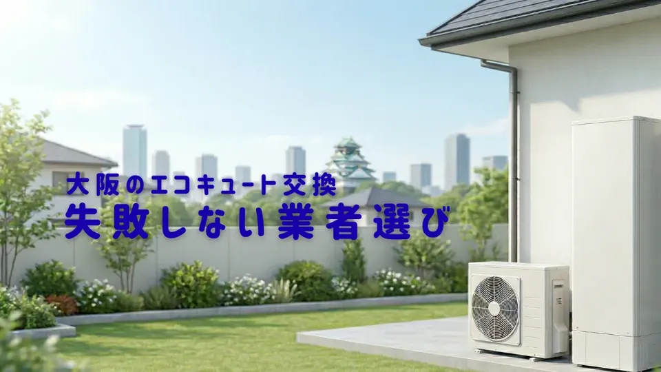 大阪のエコキュート交換業者記事のアイキャッチ画像